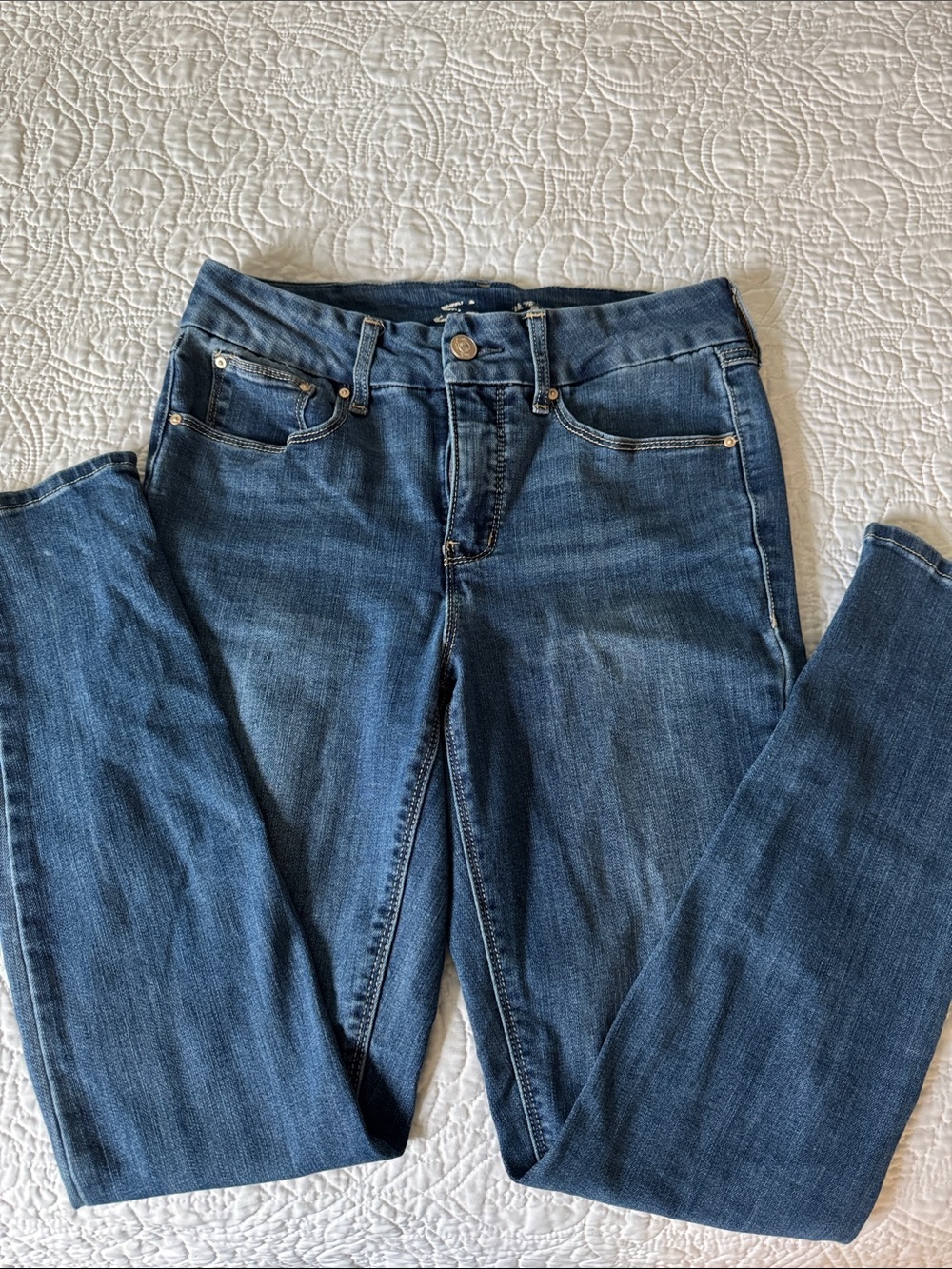 Seven7 Dark Blue Skinny Jeans